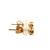 14K Gold .43tw Diamond Bezel Stud Earrings