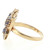 Sterling Silver Gold Tone Tanzanite Butterfly Cluster With CZ Accents Statement Ring Size 11