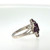 Avon Sterling Silver Rhodalite Garnet Marquee Cut Cluster Ring Size 11