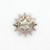 Vintage Zuni Sterling Silver Turquoise Starburst Pendant Brooch