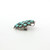 Vintage Zuni Sterling Silver Turquoise Starburst Pendant Brooch