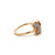 10K Gold Ruby Leaf with Multi-Diamond Leaves Ring Size 7.25