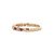 10K Gold Alternating Ruby Circle and Diamond Circle Ornate Ring Size 7