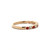 10K Gold Alternating Ruby Circle and Diamond Circle Ornate Ring Size 7