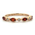 10K Gold Alternating Ruby Leaf and Diamond Leaf Ring Size 7
