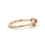 10K Gold Ruby Leaf Surrounded with Diamond Circles Ring Size 7.5