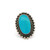 Sterling Silver Turquoise Southwest Raindrop Setting Ring Size 6.75