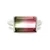 Platinum 5.20ct Rectangle Solitaire Watermelon Tourmaline Ring Size 6