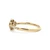 10K Gold Sapphire Flower and Surrounding Diamonds Ring Size 6.5