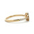 10K Gold Orange Citrine Flower and Surrounding Diamond Ring Size 6.75
