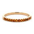 10K Gold Orange Citrine Bezel Band Ring Size 7
