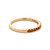 10K Gold Orange Citrine Bezel Band Ring Size 7