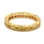 18K Yellow Gold Round Yellow Sapphires Eternity Band Ring Size 6