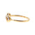 14K Gold 11B 1/10tw Diamond Infinity Ring Size 5