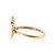 14K Gold .30tw Diamond 4-Winged Butterfly Ring Size 7.25
