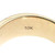 10K Gold Diamond Edged Textured Pyramid-Style Diamond Cut Center Band Ring Size 7