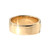 10K Gold Diamond Edged Textured Pyramid-Style Diamond Cut Center Band Ring Size 7