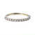 14K White Gold Half Infinity Band Ring Size 9