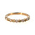 10K Gold Alternating Peridot Bezel and Diamond Bezel Ornate Band Ring Size 7
