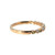10K Gold Alternating Peridot Bezel and Diamond Bezel Ornate Band Ring Size 7
