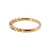10K Gold Alternating Peridot Bezel and Diamond Bezel Ornate Band Ring Size 7