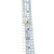 10K White Gold Peridot Teardrop with Bilateral Diamond Bezels Ring Size 7