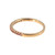 10K Gold Alexandrite Bezel Half Infinity Ring Size 7