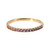 10K Gold Alexandrite Bezel Half Infinity Ring Size 7