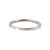 10K White Gold Pink Tourmaline Bezel Half Infinity Ring Size 7