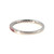 10K White Gold Pink Tourmaline Bezel Half Infinity Ring Size 7