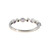 10K White Gold Alternating Marquise-Cut Amethyst and Diamond Bezels Ring Size 7