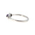 10K White Gold Amethyst Marquise Surrounded with Diamond Bezels Ring Size 7