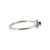 10K White Gold Amethyst Marquise Surrounded with Diamond Bezels Ring Size 7
