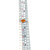 10K White Gold .75tw Orange Citrine Oval with .03tw Diamond Bezels Wavy Band Ring Size 6.75