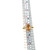 10K Gold 1.40tw Yellow Citrine Marquise with .13tw Diamond Bezel Halo Double Band Ring Size 6.75