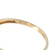 14K Gold 0.72tw Orange Citrine Oval with 3-Stacked Bilateral .05tw Diamond Bezels Ring Size 7