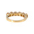 14K Gold .96tw 6-Orange Citrine Bezels Band Ring Size 5.5