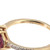10K Gold 0.86tw Double Garnet Teardrops Flanked by .06tw Diamonds Ring Size 6.75