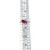 10K Gold 0.86tw Double Garnet Teardrops Flanked by .06tw Diamonds Ring Size 6.75