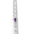 10K White Gold 1.50tw Amethyst Marquise with a .13tw Diamond Halo Double Band Ring Size 7