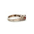 Sterling Silver Round Cut Garnet Solitaire with Ribbed Band Ring Size 6