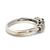 Sterling Silver Five-stone Oval Cut Sapphire and CZ Ring Size 8.25