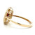 14K White Gold 0.76ct Emerald-Cut Garnet with Octagon 0.16cttw Diamond Halo Ring Size 6.75