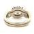 14k White Gold Approx .22ct Round Brilliant Cut Diamond Ring Size 9