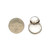 Sterling Silver Mother of Pearl Scalloped Cut Setting with Split Shank Band Ring Size 5.25