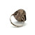 Sterling Silver Mother of Pearl with Leaves and Rope Setting Ring Size 6.5
