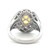 D'Joy Sterling Silver Opal And Tanzanite With CZ Accents Round Fashion Ring Size 9