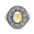 D'Joy Sterling Silver Opal And Tanzanite With CZ Accents Round Fashion Ring Size 9