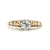 Vintage 14K Yellow Gold Filigree AP .45ct Round European Cut Solitaire Diamond Engagement Ring Size 7.25