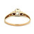 Vintage 14K Yellow Gold Filigree AP .45ct Round European Cut Solitaire Diamond Engagement Ring Size 7.25